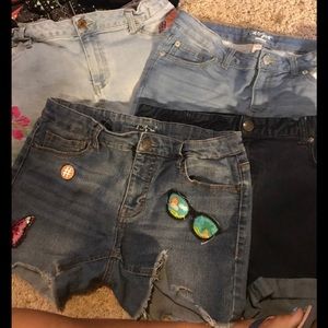 Cat & jack jean shorts lot of 4. Sz 14/16